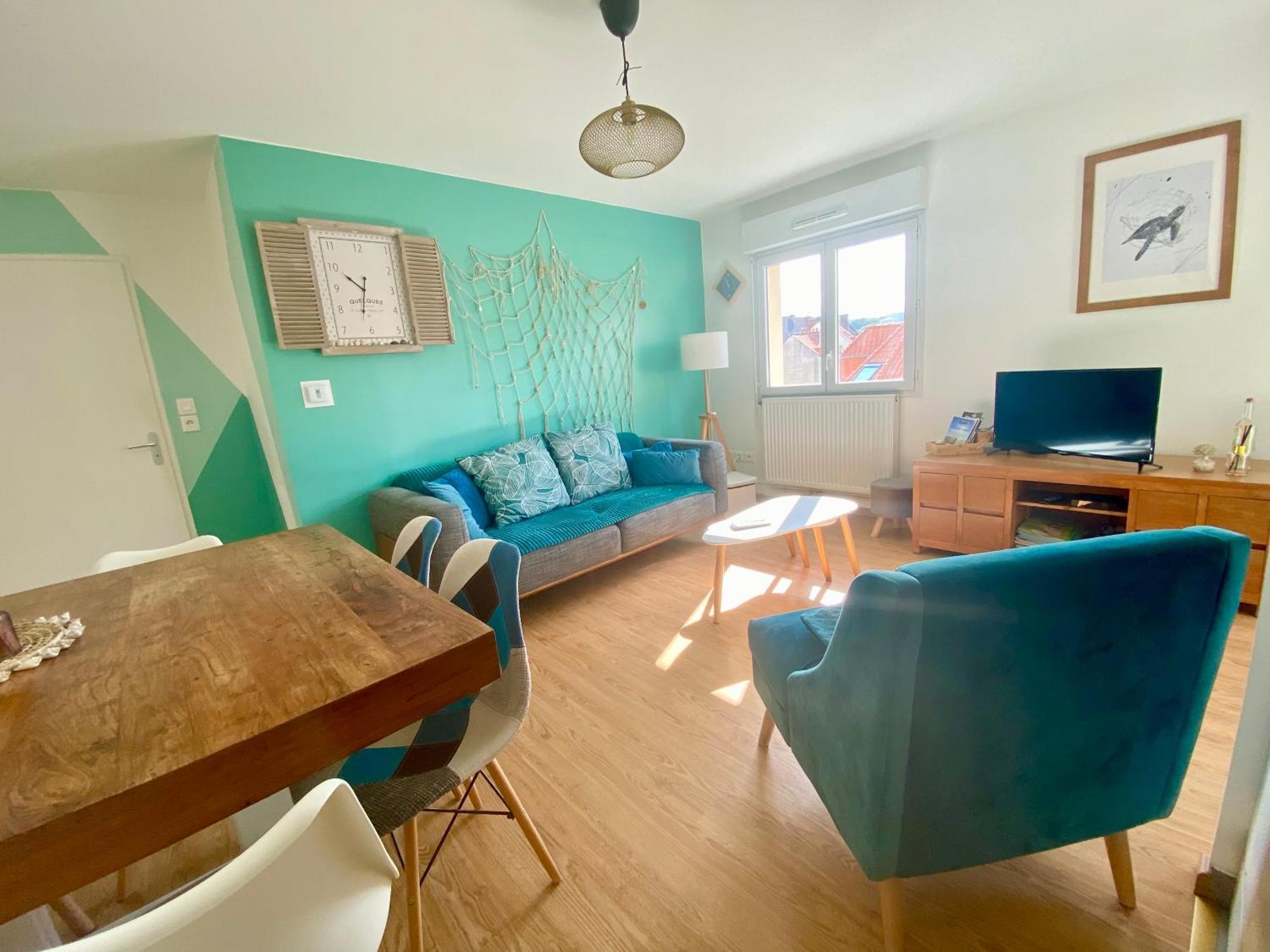 Fl'Heurt De Mer Appartement Au Pied De La Plage, Vue Mer Le Portel Kültér fotó